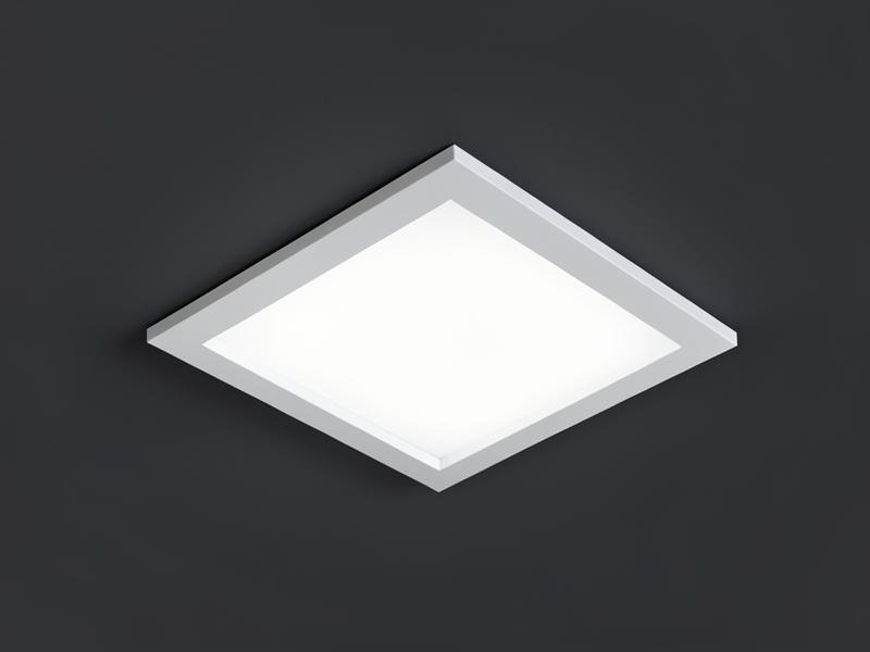 Recessed 600x600 LED ceiling panel glowing softly